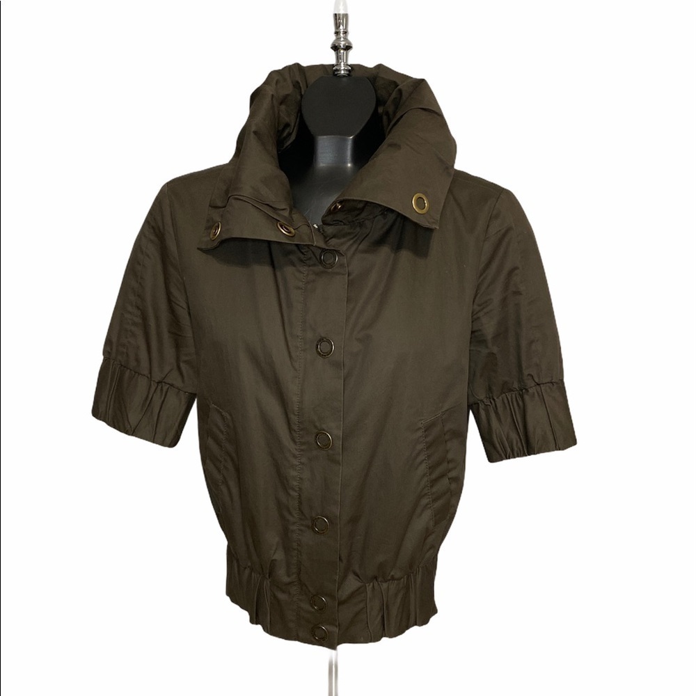 WOMEN’S MEXX Short Sleeve Chocolate Brown Jacket - Picture 1 of 5